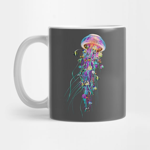 Colorful Jellyfish by DavidLoblaw